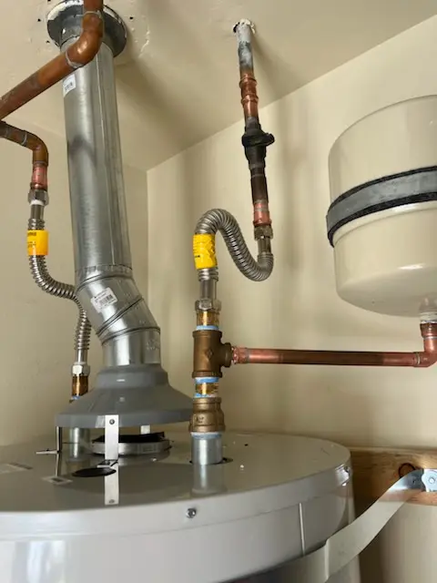 Water heater installation and plumbing repair in Alden
